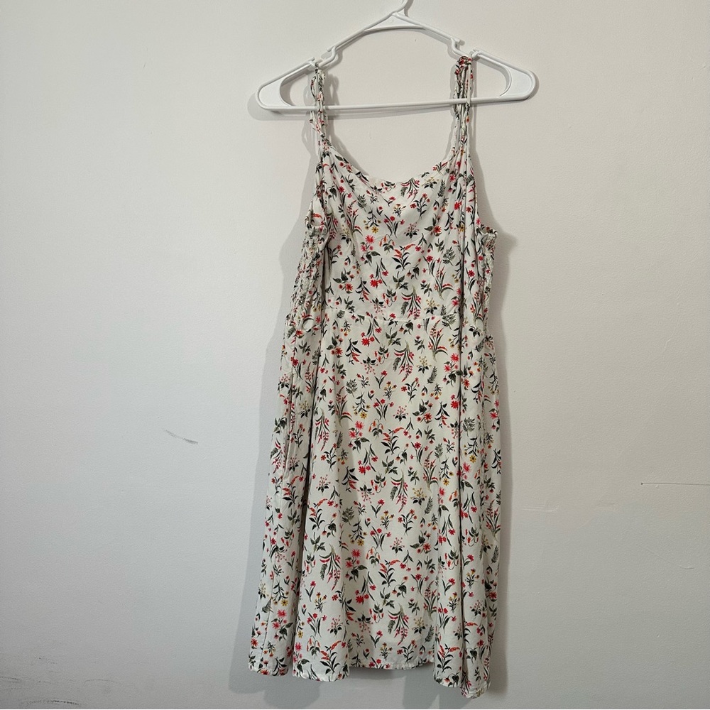 White floral dress